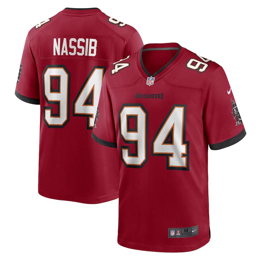 Men Tampa Bay Buccaneers 94 Carl Nassib Nike Red Game Player NFL Jersey